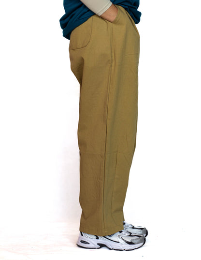 Cotton Straight Loose Pants