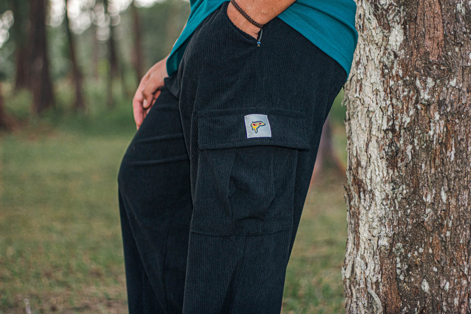 Corduroy Cargo Loose Pants