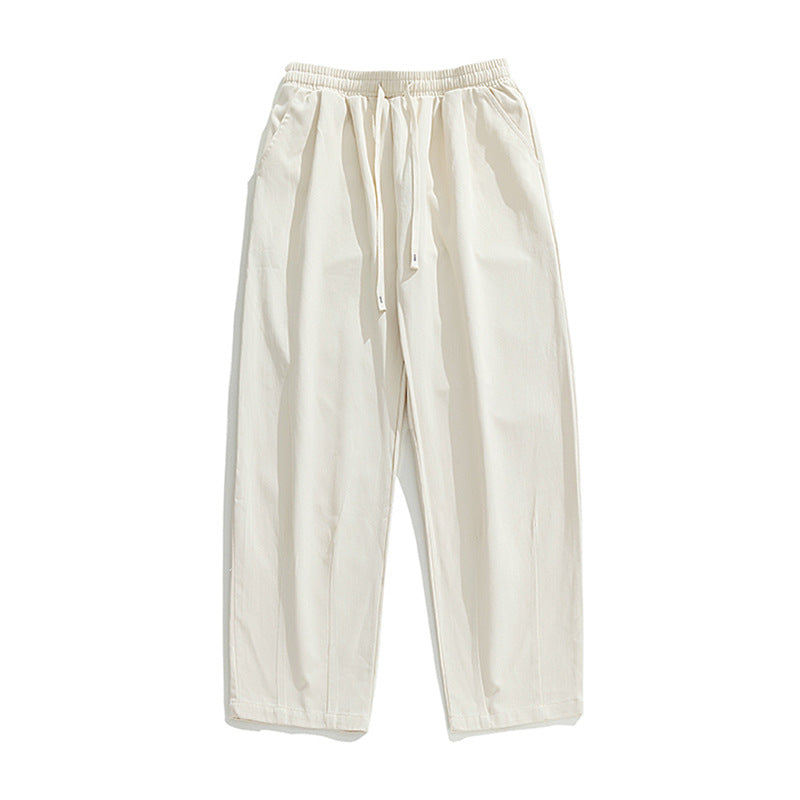 Cotton Straight Loose Pants
