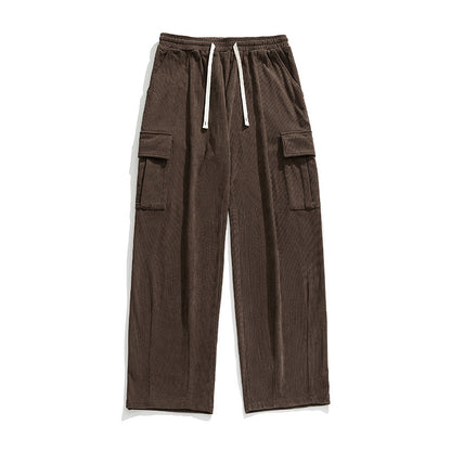 Corduroy Cargo Loose Pants