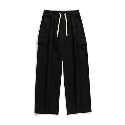 Corduroy Cargo Loose Pants